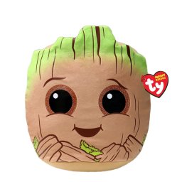 Plus TY Squishy Beanies Marvel Groot, 30 cm, moale si pufos