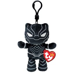 Breloc din plus Ty Beanie Babies Marvel Black Panther, 8 cm