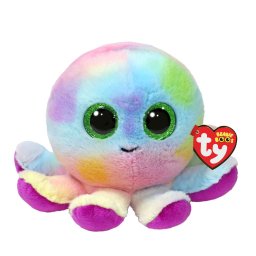 Caracatita de plus TY Bubbles 15 cm, multicolora, pentru copii