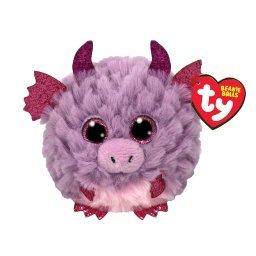 Plus TY Beanie Balls Spark, dragon mov din plus, 8 cm, pentru copii