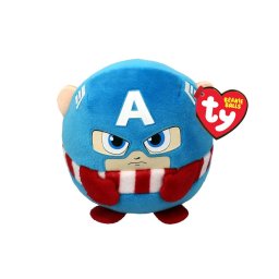 Plus TY Beanie Balls Marvel Captain America, 8 cm, multicolor