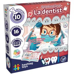 Set educational la dentist pentru copii 5+ cu 16 piese
