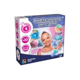 Set creativ pentru realizat bile efervescente pentru baie, 8+ ani