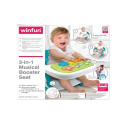 Scaun de masa portabil 3 in 1 Winfun cu tava muzicala