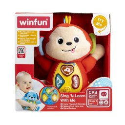Jucarie interactiva Winfun maimutica cu lumini, sunete si melodii