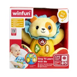 Jucarie interactiva Winfun Canta si Invata cu Leul Caesar, 3 luni+
