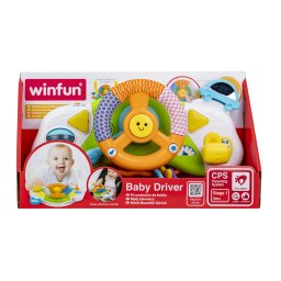 Volan interactiv pentru bebelusi Winfun cu sunete, lumini si activitati