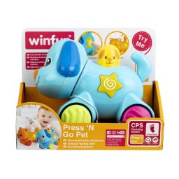 Jucarie interactiva catelus Winfun cu miscare si sunete, 6 luni+