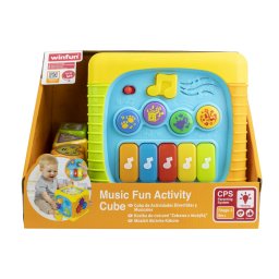 Cub interactiv cu sunete si forme Winfun pentru copii 9+ luni