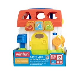 Casuta interactiva cu activitati Winfun, lumini, sunete si forme