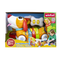 Catelus interactiv Winfun cu telecomanda, sunete si miscari