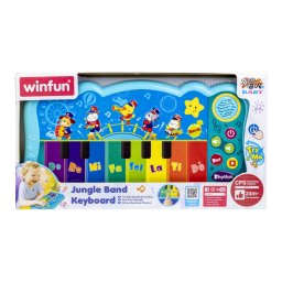 Orga muzicala pentru copii Winfun cu 8 taste, lumini si sunete, 2+ ani