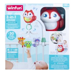 Proiector muzical 3 in 1 Winfun Vulpita pentru patut si carucior