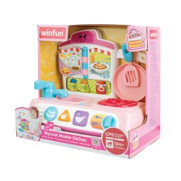 Bucatarie interactiva Winfun pentru copii, cu sunete, lumini si accesorii