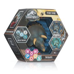 Figurina WOW! PODS Triceratops cu lumini si efecte sonore
