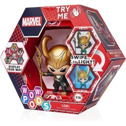 Figurina WOW! PODS Marvel Loki cu lumini UV si senzor IR