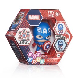 Figurina WOW! PODS Marvel Captain America cu lumini UV si senzor IR
