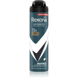 Rexona Men Advanced Protection Invisible antiperspirant împotriva petelor albe și galbene 72 ore pentru bărbați Invisible 150 ml