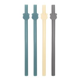 Set de 4 paie din silicon reutilizabile BabyJem (Culoare: Turcoaz)
