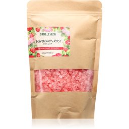 Folk & Flora Raspberry & Rose sare de baie 500 g