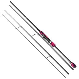 Lanseta spinning carbon Baracuda Kamikaze M-MH 2.1 m, A: 10-35 g, 4 tronsoane