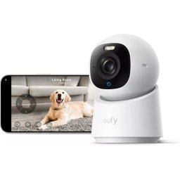 Camera supraveghere video indoor eufy E30 4K UHD, 360, AI, Night Vision Color, Alb "T8417321" (timbru verde 0.8 lei) - 0194644296896