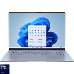 ASUS Vivobook S 16 Intel Core Ultra 7 16inch 3K 16GB 1TB M.2 NVMe PCIe 4.0 SSD Intel Arc Graphics W11P 2Y Mist Blue "S5606CA-RI146X" ((timbru verde 3.5 lei)