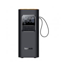 COMPRESOR AUTO Baseus SuperMini Pro Series, baterie 4000mAh/14.8Wh, display LED, negru (timbru verde 0.80 lei) "C11159300111-00" - 6932172635916