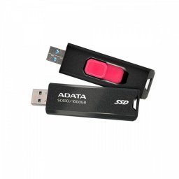 SSD EXTERN ADATA, USB 3.2, 500GB, scriere 500 MB/s citire 550 MB/s, metalic "SC610-500G-CBK/RD" (timbru verde 0.03 lei)