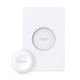 INTRERUPATOR inteligent TP-LINK, necesita hub Tapo H100 pentru functionare, 1 comutator, programare prin smartphone aplicatia Tapo, 1 x baterie CR2032, WiFi, alb "Tapo S200D" (timbru verde 0.18 lei)