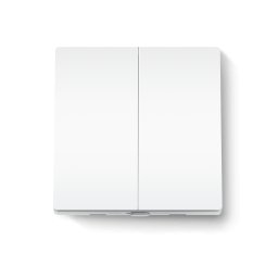 INTRERUPATOR inteligent TP-LINK, necesita hub Tapo H100 pentru functionare, 2 comutatoare, programare prin smartphone aplicatia Tapo, 2 x baterii AAA, WiFi, alb "Tapo S220" (timbru verde 0.18 lei)