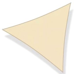 Copertina prelata de soare, triunghiulara, impermeabila, cu protectie UV, 300x300x300 cm, bej