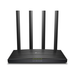 ROUTER TP-LINK wireless 1200Mbps, 4 porturi 10/100/1000Mbps,1 x WAN Gigabit, 4 antene externe, Dual Band AC1200 "Archer C6U" (timbru verde 2 lei)