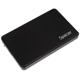 RACK extern SPACER, pt HDD/SSD, 2.5 inch, S-ATA, interfata PC USB 3.0, Husa piele sintetitca, plastic, negru, "SPR-25612" 45506249 (timbru verde 0.8 lei)