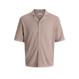 JACK & JONES Cămaşă Jjchris Knit Resort Ss 12288537 16-1305 TCX string