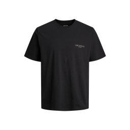 JACK & JONES T-Shirt Jormontauk Ss Crew Neck 12292148 C-N10 black