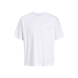 JACK & JONES T-Shirt Jormontauk Back Graphic 12290892 11-0601 TCX bright white/bandana