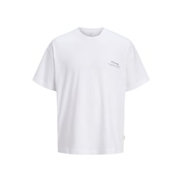 JACK & JONES T-Shirt Jormontauk Back Graphic 12290892 11-0601 TCX bright white/colorfull