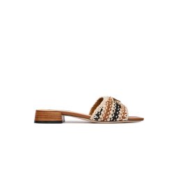 KARL LAGERFELD Sandale Petalo Ii Crochet Signia KL80701C k12-white knit textile w/tan