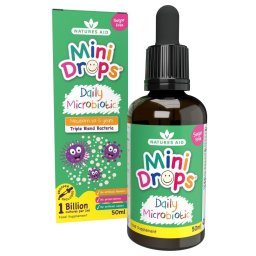 Mini Drops Picături Probiotice pentru Bebeluși și Copii, Natures Aid 50ml