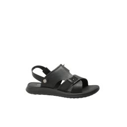 Sandale bărbați Otter negre din piele naturală cu baretă OTR580011-41 EU