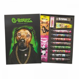 Set 29 Produse G-Rollz Gift Box Blunt Collection Large Size blunt pre-rulat conuri click aroma foite filtre Stickere