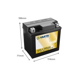Baterie Moto AGM 12V 4Ah Varta Powersports TX5L-4 / 504012008