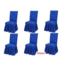 Huse Elastice Pt Scaune, Universale, 6 Buc./Set, Jacquard, Cod TRS104