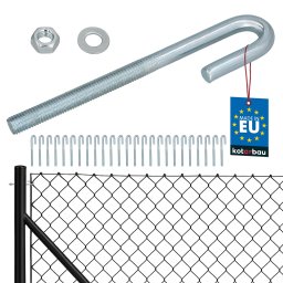 Întinzător pentru plasă gard deschis M10 set de 25 buc.