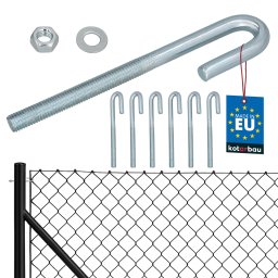 Întinzător pentru plasă gard deschis M10 set de 6 buc.