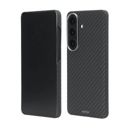 Husa Samsung Galaxy S26, Clip-On MagSafe Compatible, made from Aramid Fiber, Kevlar, Black