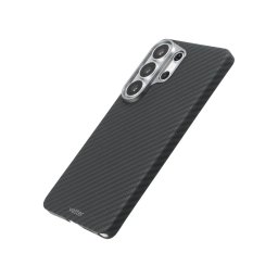 Husa Samsung Galaxy S26 Ultra, Clip-On MagSafe Compatible, made from Aramid Fiber, Kevlar, Black