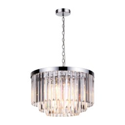 Candelabru pe lanț VETRO 5xE14/60W/230V, crom lucios