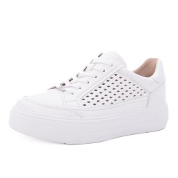 Pantofi dama casual din piele naturala, Caprice, 9-23719-44 102 WHITE NAPPA, alb